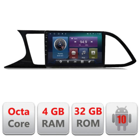 Navigatie dedicata Seat Leon MIB C-306 Octa Core cu Android Radio Bluetooth Internet GPS WIFI 4+32GB