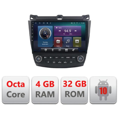 Navigatie dedicata Honda Accord 2004-2008 C-accord Octa Core cu Android Radio Bluetooth Internet GPS WIFI 4+32GB