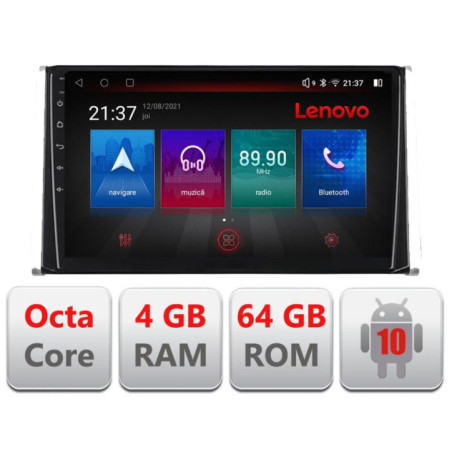 Navigatie dedicata Toyota Auris dupa 2017 E-Auris Octa Core cu Android Radio Bluetooth Internet GPS WIFI DSP 4+64GB 4G