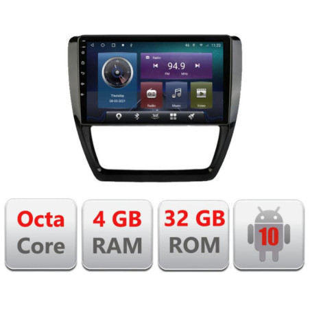 Navigatie dedicata VW Jetta 2011-2018 C-JETTA-15 Octa Core cu Android Radio Bluetooth Internet GPS WIFI 4+32GB