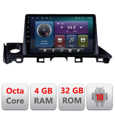 Navigatie dedicata Mazda 6 2018- C-MAZDA6-18 Octa Core cu Android Radio Bluetooth Internet GPS WIFI 4+32GB