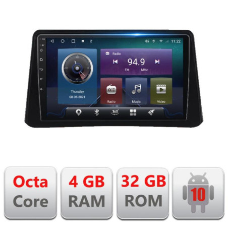 Navigatie dedicata Opel Mokka 2012-2016 C-MOKKA1 Octa Core cu Android Radio Bluetooth Internet GPS WIFI 4+32GB