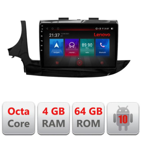Navigatie dedicata Opel Mokka 2016- E-MOKKA2 Octa Core cu Android Radio Bluetooth Internet GPS WIFI DSP 4+64GB 4G