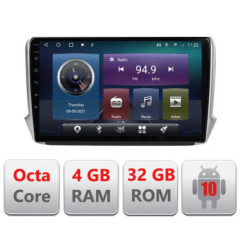 Navigatie dedicata Peugeot 208 2008 C-PSA Octa Core cu Android Radio Bluetooth Internet GPS WIFI 4+32GB