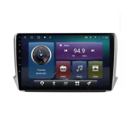 Navigatie dedicata Peugeot 208 2008 C-PSA Octa Core cu Android Radio Bluetooth Internet GPS WIFI 4+32GB