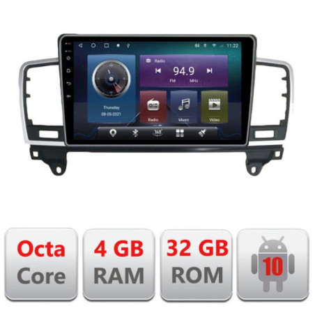 Navigatie dedicata Mercedes ML W166 NTG4.5 C-W166 Octa Core cu Android Radio Bluetooth Internet GPS WIFI 4+32GB