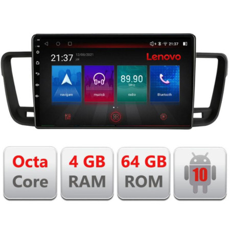 Navigatie dedicata Peugeot 508 E-5637 Octa Core cu Android Radio Bluetooth Internet GPS WIFI DSP 4+64GB 4G