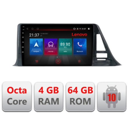 Navigatie dedicata Toyota CH-R LOW E-CH-R-A Octa Core cu Android Radio Bluetooth Internet GPS WIFI DSP 4+64GB 4G