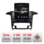 Navigatie dedicata Ford S-Max 2008-2012 G-003 ecran tip TESLA 9.7" cu Android Radio Bluetooth Internet GPS WIFI 4+32GB DSP 4G O