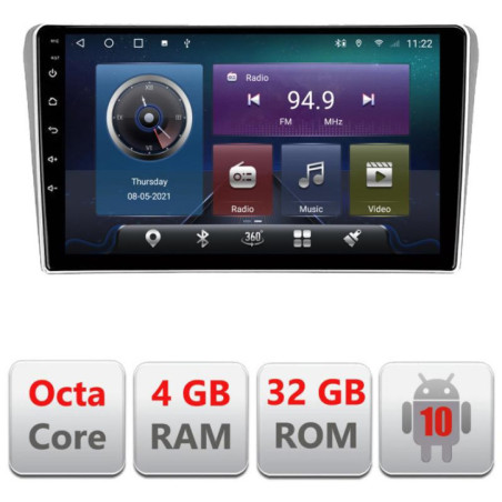 Navigatie dedicata Toyota Avensis 2003-2008 C-avensis03 Octa Core cu Android Radio Bluetooth Internet GPS WIFI 4+32GB