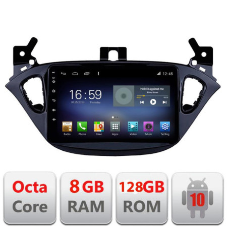 Navigatie dedicata Opel Corsa 2013-2016 F-corsa Octa Core cu Android Radio Bluetooth Internet GPS WIFI DSP 8+128GB 4G