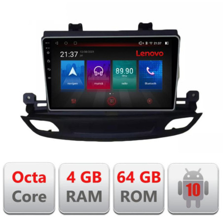 Navigatie dedicata Opel Insignia 2018- E-insignia19 Octa Core cu Android Radio Bluetooth Internet GPS WIFI DSP 4+64GB 4G