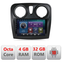 Navigatie dedicata Dacia Sandero Logan2012-2020 C-sandero Octa Core cu Android Radio Bluetooth Internet GPS WIFI 4+32GB