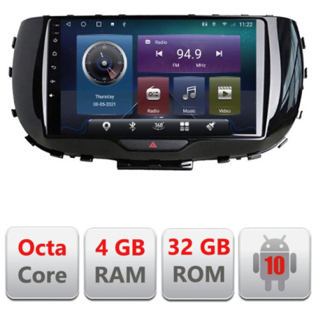 Navigatie dedicata Kia Soul 2020- C-soul Octa Core cu Android Radio Bluetooth Internet GPS WIFI 4+32GB