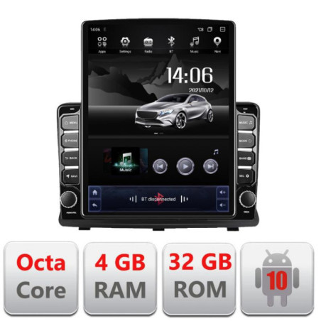Navigatie dedicata Opel Antara G-019 ecran tip TESLA 9.7" cu Android Radio Bluetooth Internet GPS WIFI 4+32GB DSP 4G Octa Core