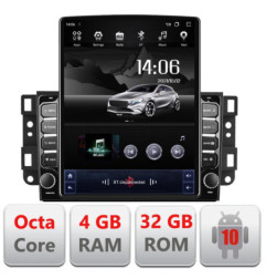 Navigatie dedicata Chevrolet Captiva G-020 ecran tip TESLA 9.7" cu Android Radio Bluetooth Internet GPS WIFI 4+32GB DSP 4G Octa