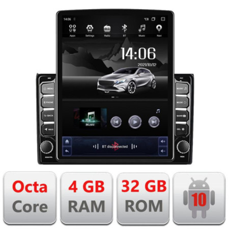 Navigatie dedicata Audi A4 B6 G-050 ecran tip TESLA 9.7" cu Android Radio Bluetooth Internet GPS WIFI 4+32GB DSP 4G Octa Core