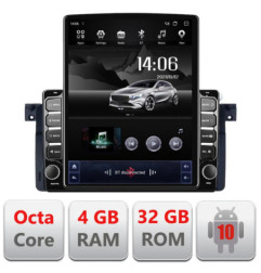 Navigatie dedicata BMW Seria 3 E46 G-052 ecran tip TESLA 9.7" cu Android Radio Bluetooth Internet GPS WIFI 4+32GB DSP 4G Octa C