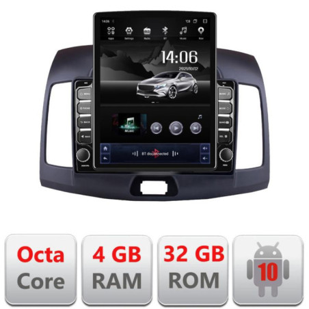 Navigatie dedicata Hyundai Elantra 2007-2011 G-2009 ecran tip TESLA 9.7" cu Android Radio Bluetooth Internet GPS WIFI 4+32GB DS