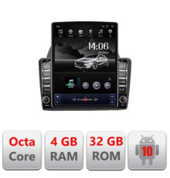 Navigatie dedicata Ford Fiesta G-256 ecran tip TESLA 9.7" cu Android Radio Bluetooth Internet GPS WIFI 4+32GB DSP 4G Octa Core