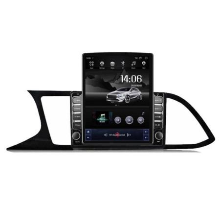 Navigatie dedicata Seat Leon MIB G-306 ecran tip TESLA 9.7" cu Android Radio Bluetooth Internet GPS WIFI 4+32GB DSP 4G Octa Cor