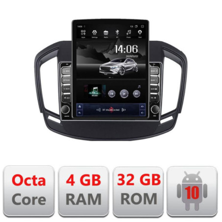 Navigatie dedicata Opel Insignia 2014-2016 G-338 ecran tip TESLA 9.7" cu Android Radio Bluetooth Internet GPS WIFI 4+32GB DSP 4