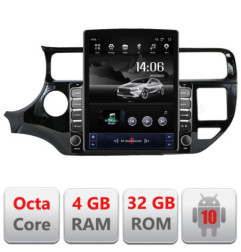 Navigatie dedicata Kia Rio G-504 ecran tip TESLA 9.7" cu Android Radio Bluetooth Internet GPS WIFI 4+32GB DSP 4G Octa Core