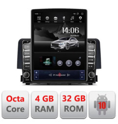 Navigatie dedicata Honda Civic 2016-2020 G-669 ecran tip TESLA 9.7" cu Android Radio Bluetooth Internet GPS WIFI 4+32GB DSP 4G
