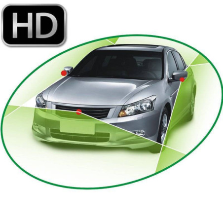 Sistem de parcare cu 4 camere AHD si 360 grade functie dvr inregistrare si monitorizare