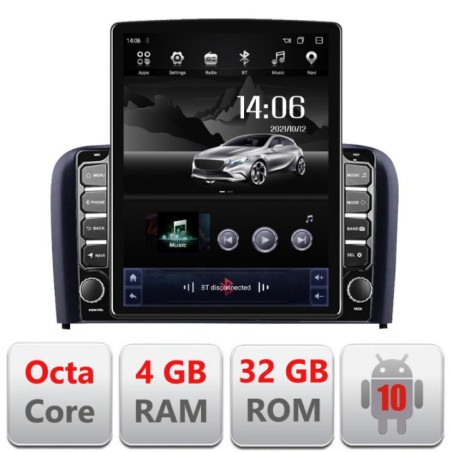 Navigatie dedicata Volvo S80 2004-2006 G-S80 ecran tip TESLA 9.7" cu Android Radio Bluetooth Internet GPS WIFI 4+32GB DSP 4G Oc