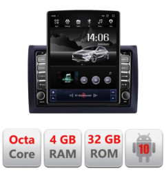Navigatie dedicata Fiat Stilo G-STILO ecran tip TESLA 9.7" cu Android Radio Bluetooth Internet GPS WIFI 4+32GB DSP 4G Octa Core