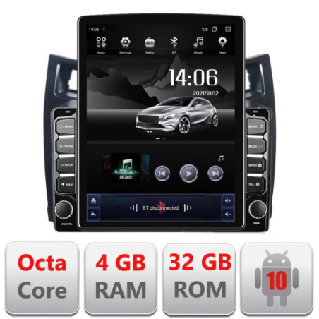 Navigatie dedicata Toyota Yaris 2008-2011 G-YARIS08 ecran tip TESLA 9.7" cu Android Radio Bluetooth Internet GPS WIFI 4+32GB DS