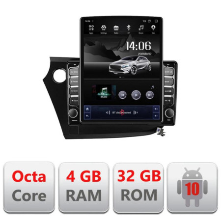 Navigatie dedicata Honda Insight 2009-2014 G-insight ecran tip TESLA 9.7" cu Android Radio Bluetooth Internet GPS WIFI 4+32GB D
