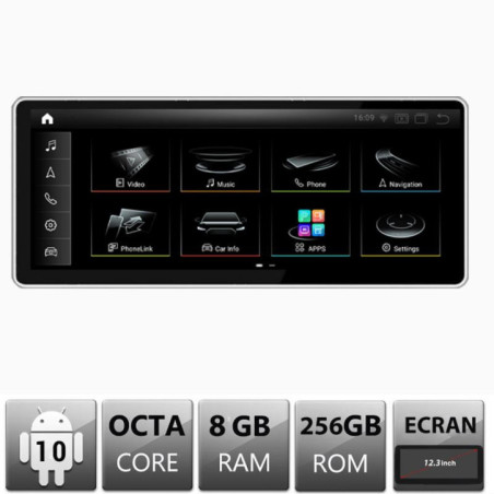Navigatie dedicata Audi A3-MIB EDT-A3-MIB-V3 ecran 12.3" Android Gps Internet Bluetooth USB Video Qualcomm 8 GB + 256 GB
