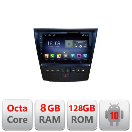 Navigatie dedicata  Lexus GS-04  2004-2011 F- GS-04 Octa Core cu Android Radio Bluetooth Internet GPS WIFI DSP 8+128GB 4G