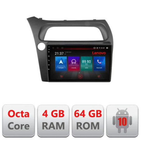 Navigatie dedicata Honda Civic Hatchback 2006-2012 E-hatchback Octa Core cu Android Radio Bluetooth Internet GPS WIFI DSP 4+64G
