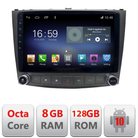 Navigatie dedicata  Lexus IS  2005-2011 F- IS Octa Core cu Android Radio Bluetooth Internet GPS WIFI DSP 8+128GB 4G