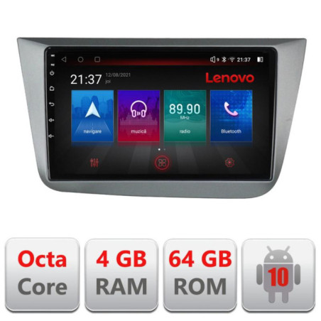 Navigatie dedicata Seat Leon 2005-2012 E-leon05 Octa Core cu Android Radio Bluetooth Internet GPS WIFI DSP 4+64GB 4G