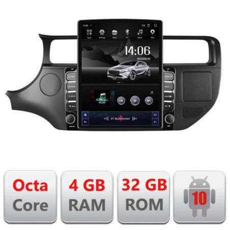 Navigatie dedicata Kia Rio 2011-2014 G-rio-11 ecran tip TESLA 9.7" cu Android Radio Bluetooth Internet GPS WIFI 4+32GB DSP 4G O