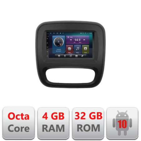 Navigatie dedicata Renault Trafic 2014-2017 C-rt09 Octa Core cu Android Radio Bluetooth Internet GPS WIFI 4+32GB