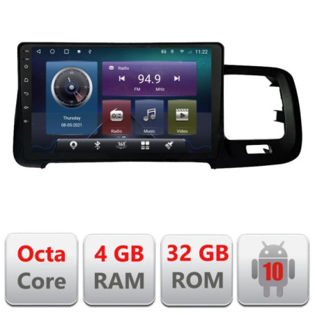 Navigatie dedicata Volvo S60 2008-2014 C-s60-08 Octa Core cu Android Radio Bluetooth Internet GPS WIFI 4+32GB
