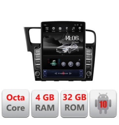 Navigatie dedicata VW Golf 7 H-491 ecran tip TESLA 9.7" cu Android Radio Bluetooth Internet GPS WIFI 4+32GB DSP 4G Octa Core