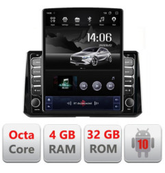Navigatie dedicata Toyota Corolla dupa 2020 H-388 ecran tip TESLA 9.7" cu Android Radio Bluetooth Internet GPS WIFI 4+32GB DSP