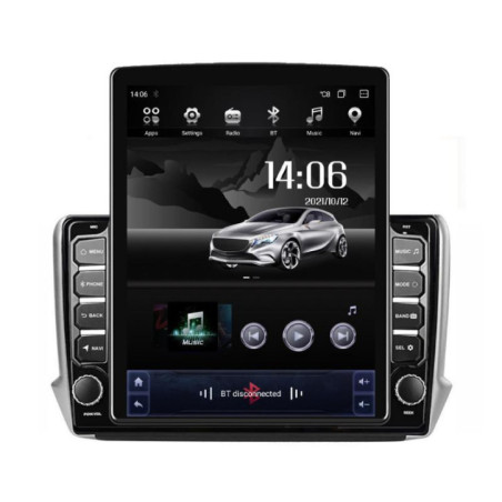 Navigatie dedicata Peugeot 208 2008 H-PSA ecran tip TESLA 9.7" cu Android Radio Bluetooth Internet GPS WIFI 4+32GB DSP 4G Octa