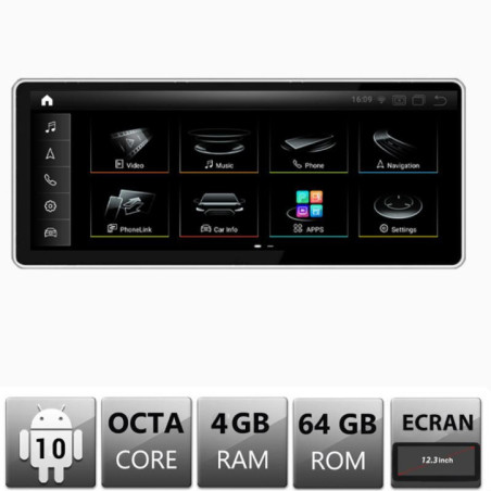 Navigatie dedicata Audi Q3 MMI3G EDT-Q3-V2 ecran 12.3" Android Gps Internet Bluetooth USB Video Qualcomm 4 GB + 64 GB