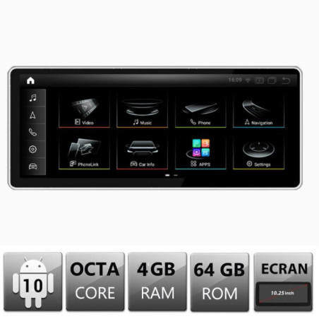 Navigatie dedicata Audi Q5 MIB EDT-Q5-MIB ecran 10.25" Android Gps Internet Bluetooth USB Video Qualcomm 4 GB + 64 GB