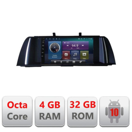 Navigatie dedicata Seria 5 F10 2010-2012 CIC Octa Core cu Android Radio Bluetooth Internet GPS WIFI 4+32GB 4+32 Kit-f10-cic+EDT