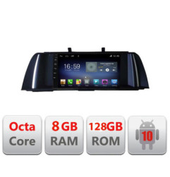 Navigatie dedicata Seria 5 F10 2010-2012 CIC Octa Core cu Android Radio Bluetooth Internet GPS WIFI DSP 8+128GB 4G Kit-f10-cic+