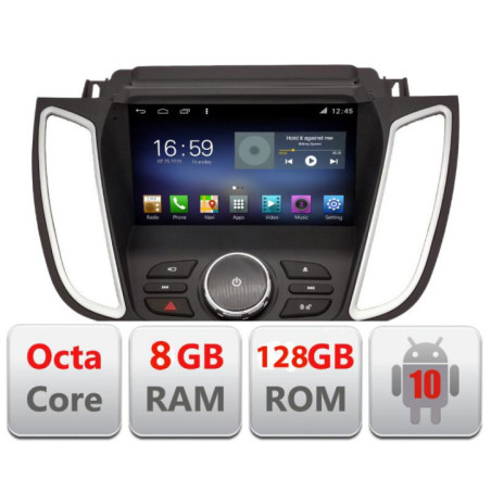 Navigatie dedicata Ford Kuga 2015-2020 SYNC2 si SYNC3 Octa Core cu Android Radio Bluetooth Internet GPS WIFI DSP 8+128GB 4G Kit