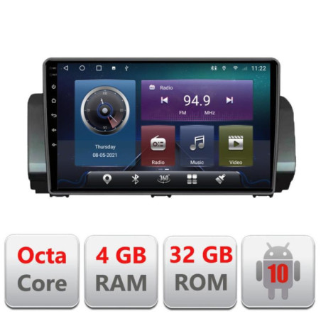Navigatie dedicata Dacia Logan Sandero Jogger LOGAN-2022 Android radio gps internet Octa core 4+32 Kit-LOGAN-2022+EDT-E409